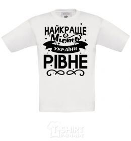 Kids T-shirt Rivne flag black фото