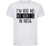 Kids T-shirt I'm here but my heart is in Odesa White фото