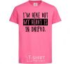 Kids T-shirt I'm here but my heart is in Dnipro heliconia фото