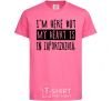 Kids T-shirt I'm here but my heart is in Zaporizhzhia heliconia фото