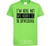 Kids T-shirt I'm here but my heart is in Zaporizhzhia orchid-green фото