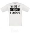 Kids T-shirt I'm here but my heart is in Simferopol White фото