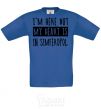 Kids T-shirt I'm here but my heart is in Simferopol royal-blue фото