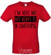 Men's T-Shirt I'm here but my heart is in Simferopol red фото