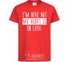 Kids T-shirt I'm here but my heart is in Lviv red фото