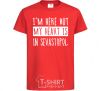 Kids T-shirt I'm here but my heart is in Sevastopol red фото