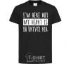 Kids T-shirt I'm here but my heart is in Kryvyi Rih black фото