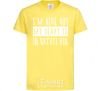 Kids T-shirt I'm here but my heart is in Kryvyi Rih cornsilk фото