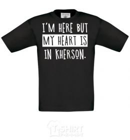 Kids T-shirt My hometown Kherson black фото