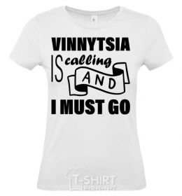 Women's T-shirt Vinnitsa Capital of world White фото