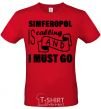 Men's T-Shirt Simferopol is calling and i must go red фото