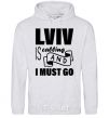 Men`s hoodie Lviv is calling and i must go sport-grey фото