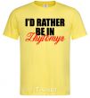 Мужская футболка I'd rather be in Zhytomyr Лимонный фото