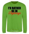 Sweatshirt I'd rather be in Zhytomyr orchid-green фото