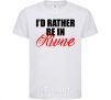Kids T-shirt I'd rather be in Rivne White фото