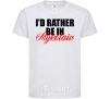 Kids T-shirt I'd rather be in Mykolaiv White фото