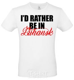 Men's T-Shirt Luhansk is calling and i must go red фото