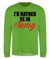 Sweatshirt I'd rather be in Sumy orchid-green фото