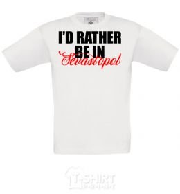 Kids T-shirt Sevastopol city royal-blue фото