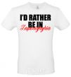 Men's T-Shirt I'd rather be in Zaporizhzhia White фото