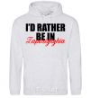 Men`s hoodie I'd rather be in Zaporizhzhia sport-grey фото