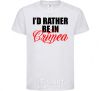 Kids T-shirt I'd rather be in Crimea White фото