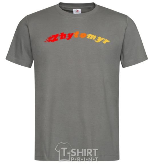 Men's T-Shirt Fire Zhytomyr dark-grey фото