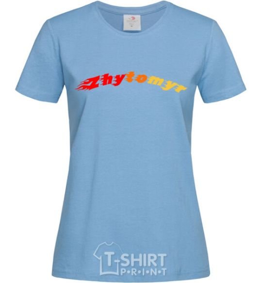 Women's T-shirt Fire Zhytomyr sky-blue фото