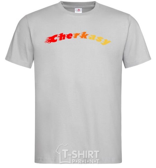 Men's T-Shirt Fire Cherkasy grey фото