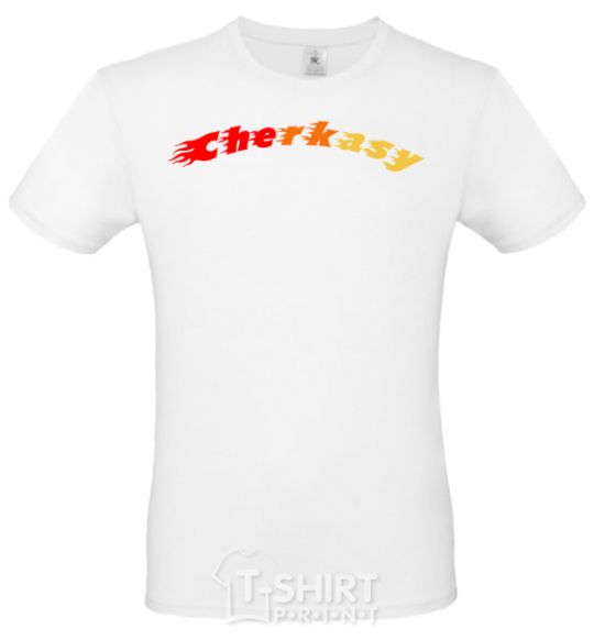 Men's T-Shirt Fire Cherkasy White фото