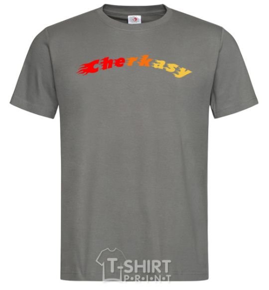 Men's T-Shirt Fire Cherkasy dark-grey фото