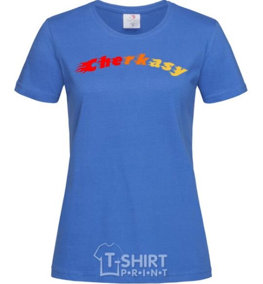 Women's T-shirt Fire Cherkasy royal-blue фото