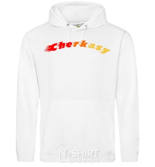 Men`s hoodie Fire Cherkasy White фото