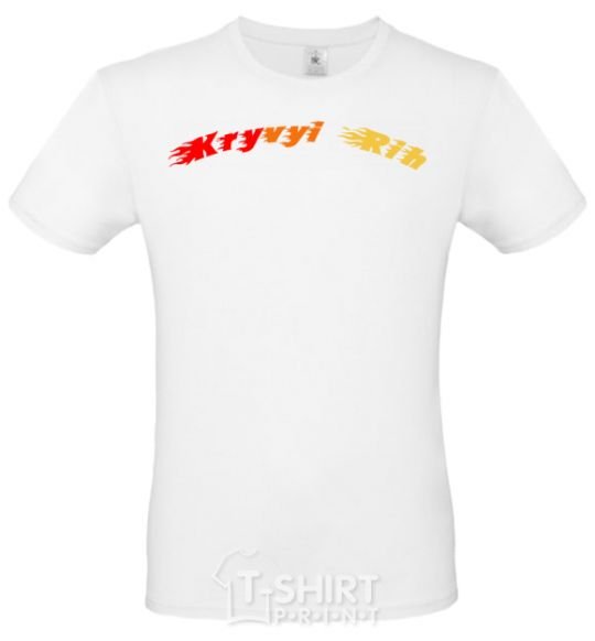 Men's T-Shirt Fire Kryvyi Rih White фото