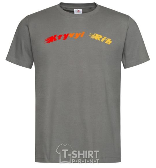 Men's T-Shirt Fire Kryvyi Rih dark-grey фото