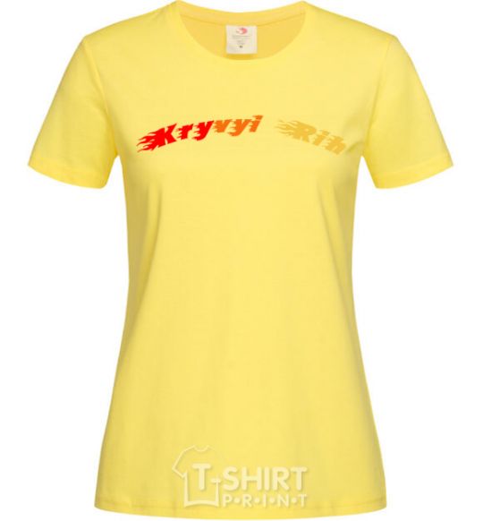 Women's T-shirt Fire Kryvyi Rih cornsilk фото