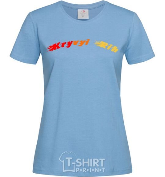 Women's T-shirt Fire Kryvyi Rih sky-blue фото