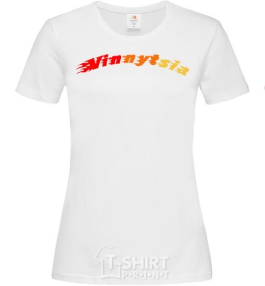 Women's T-shirt Fire Vinnytsia White фото