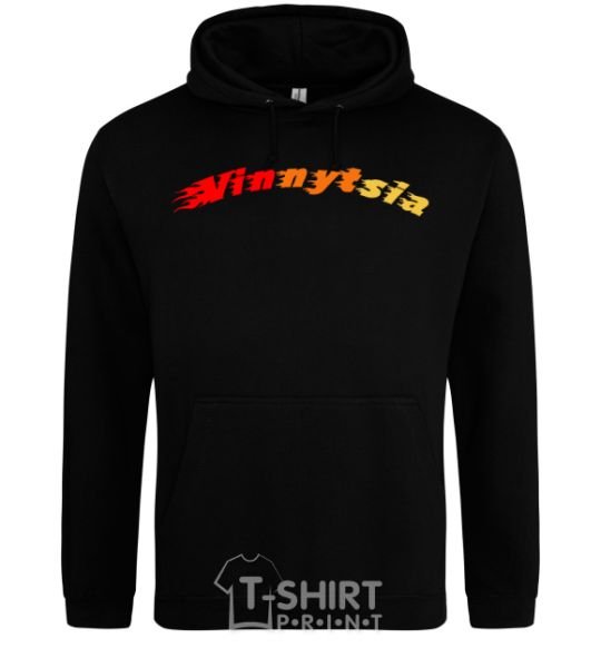 Men`s hoodie Fire Vinnytsia black фото