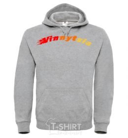 Men`s hoodie Straight outta Vinnitsa sport-grey фото