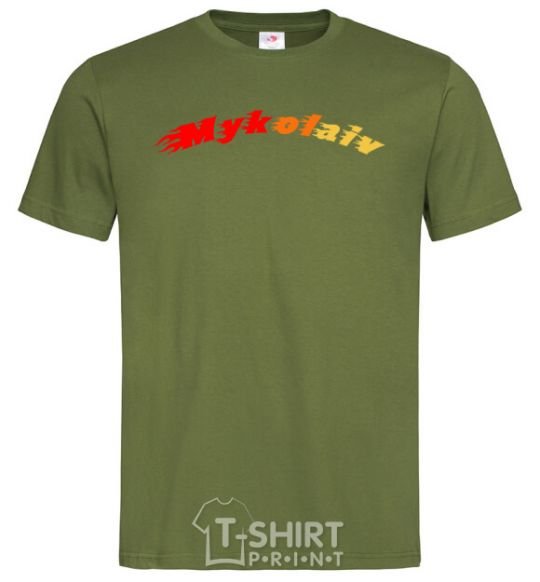 Men's T-Shirt Fire Mykolaiv millennial-khaki фото