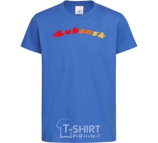 Kids T-shirt Fire Luhansk royal-blue фото