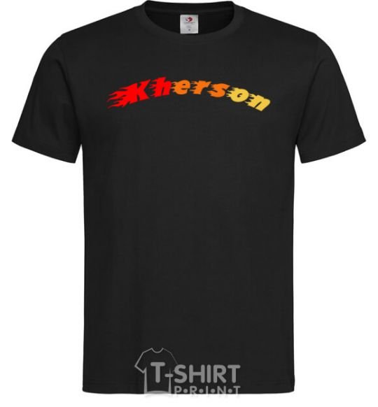 Men's T-Shirt Fire Kherson black фото