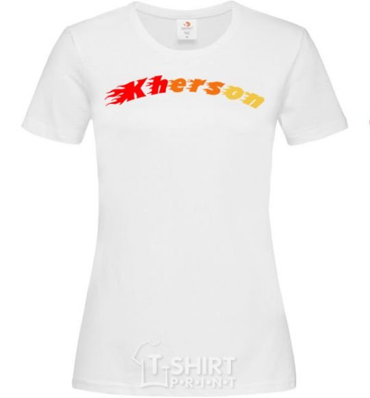 Женская футболка Fire Kherson Белый фото