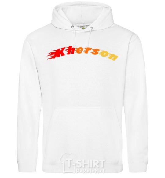 Men`s hoodie Fire Kherson White фото