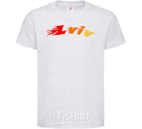 Kids T-shirt Fire Lviv White фото