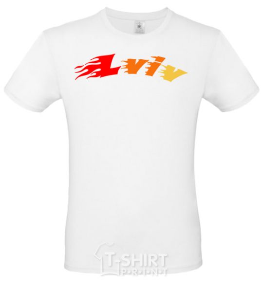 Men's T-Shirt Fire Lviv White фото