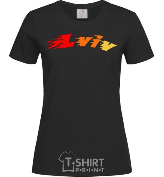 Women's T-shirt Fire Lviv black фото