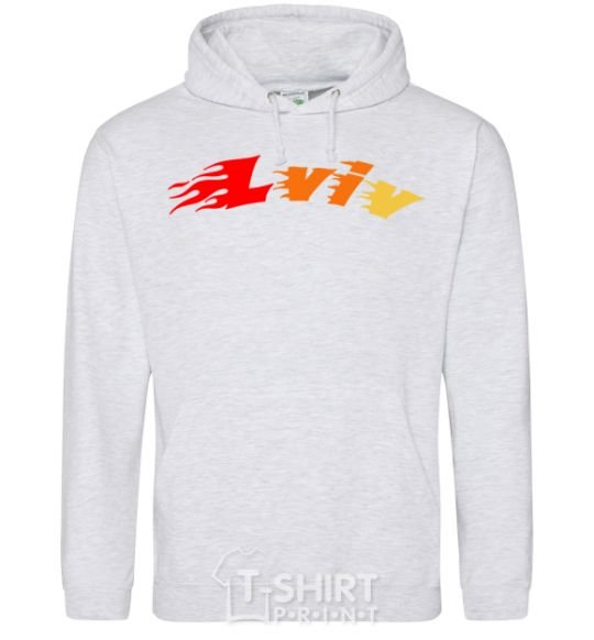 Men`s hoodie Fire Lviv sport-grey фото