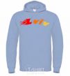 Men`s hoodie Fire Lviv sky-blue фото